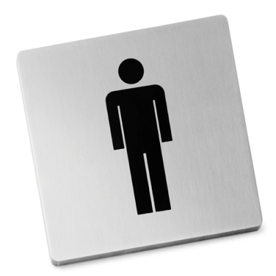 Zack Indici men's toilet sign