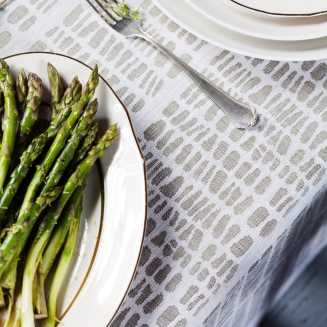  Lapuan Kankurit Kaarna tablecloth white-linen 150x260 cm - 3
