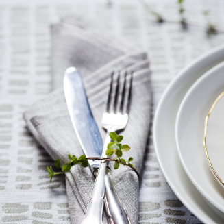  Lapuan Kankurit Kaarna tablecloth white-linen 150x260 cm - 4