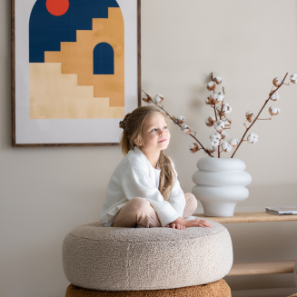  Wigiwama Ottoman Maple Children's Pouf - 4