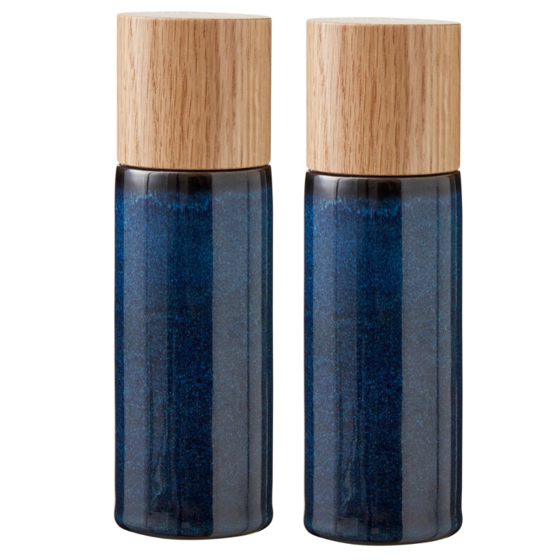  Bitz Blue salt and pepper grinder set