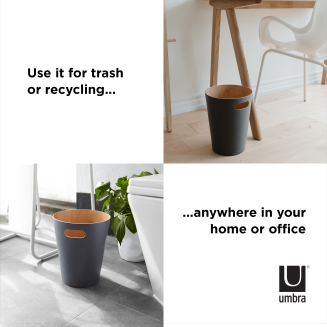  Umbra Woodrow Natural-Charcoal basket 7.5 l - 9