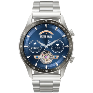 Smartwatch Gravity Srebrny Bransoleta + Pasek GT10-6 - 10