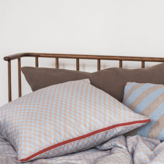 Pościel Mette Ditmer MINI CHECKS Light Blue & Tan 140×220 cm - 3