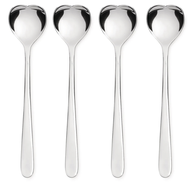  A set of 4 Alessi Big Love ice cream spoons