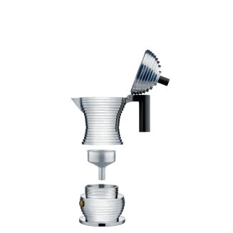 Alessi Pulcina coffee maker for 1 cup with black handle - 3