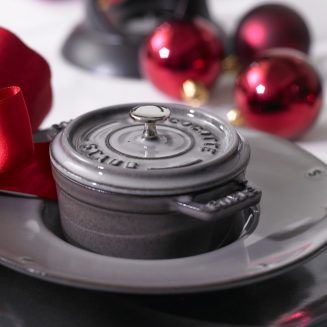  Staub round cast iron mini pot - 250 ml, graphite - 3