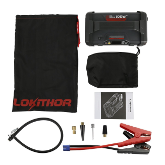 Urządzenie 4 w 1: Jump Starter / Rozrusznik / Booster 2000A + Powerbank 20000mAh + Kompresor + Latarka Lokithor JA301 - 4