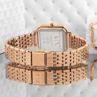 Zegarek Damski + Bransoletka ARMANI EXCHANGE AX7164SET + BOX - 7