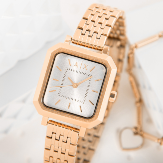 Zegarek Damski + Bransoletka ARMANI EXCHANGE AX7164SET + BOX - 5