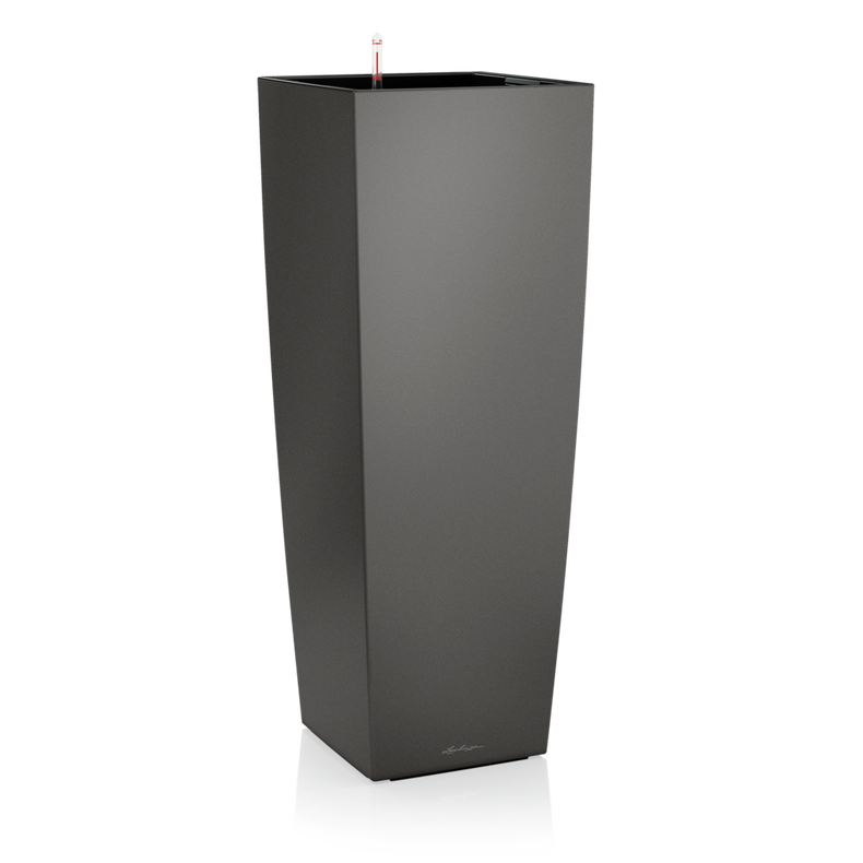  Lechuza Cubico Alto Premium 40 flowerpot anthracite metallic