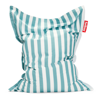  Combi deal: Rock 'n Roll Black + Fatboy The Original Outdoor Stripe Azur pouffe - 2