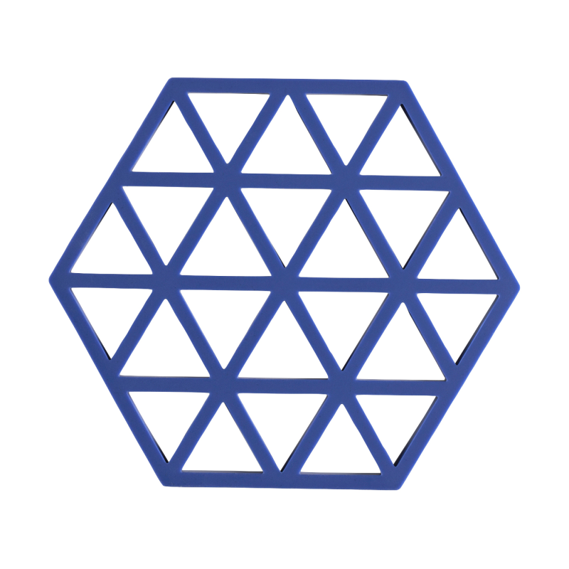  Zone Denmark Triangles Indigo Dish Mat 16x14 cm