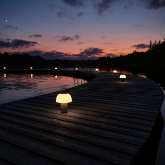  Zone Denmark Harvest Moon Ume Grey Cordless Lamp - 8