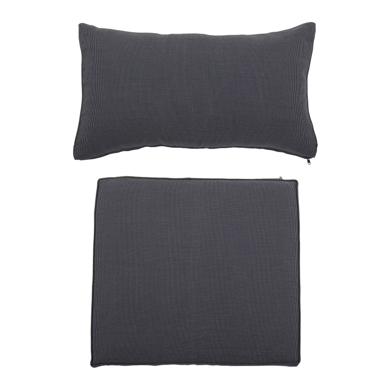  Bloomingville Mundo Gray chair cushion cover set