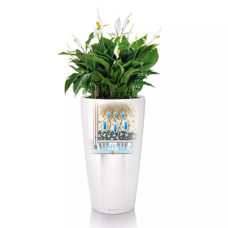  Lechuza Rondo Premium 32 flowerpot | 40 white gloss - 3