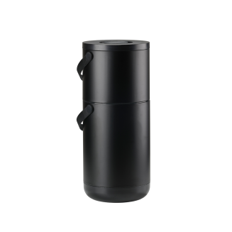  Zone Denmark Circular Waste Bin 22+12l Black - 2