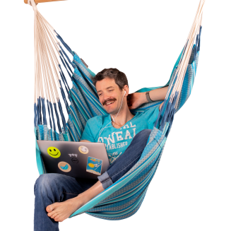  La Siesta Habana azure comfort hammock chair - 2