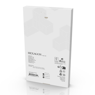  Set of 3 Zone Denmark Hexagon Lupin&Sand&Terracotta coasters - 2