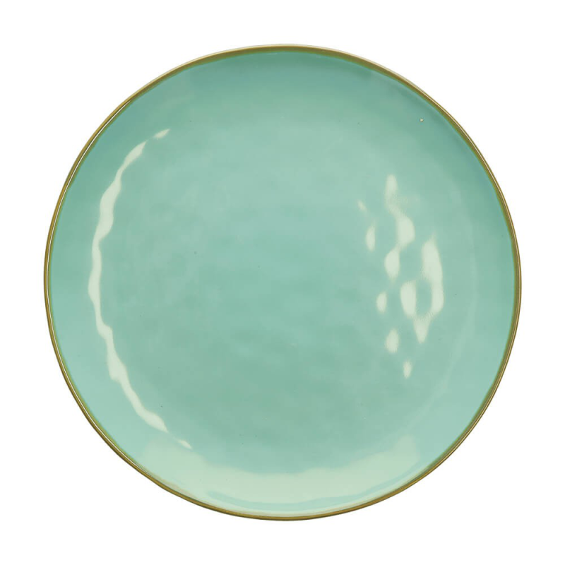  Rose&Tulipani | Set of 2 round Concerto Verde Acqua platters - Mint, 32 cm