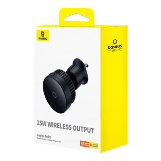 Uchwyt samochodowy z ładowaniem bezprzewodowym Baseus MagPro 15W (czarny) - 8
