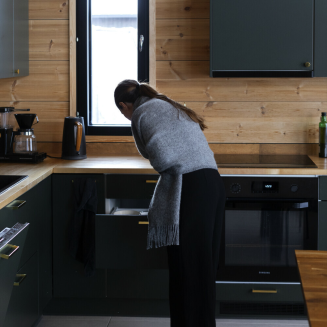  Lapuan Kankurit UNI scarf with pockets, gray 60x170 cm - 4