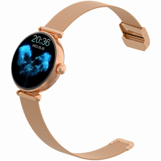 Smartwatch Gravity Różowe Złoto Biały 2 Paski GT26-2 - 7
