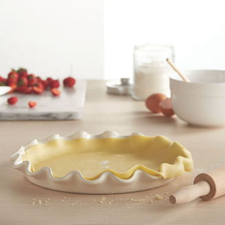  Emile Henry ruffled tart dish, 33 cm, cream - 3