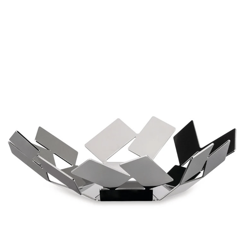 Alessi La Stanza dello Scirocco bread basket, polished silver