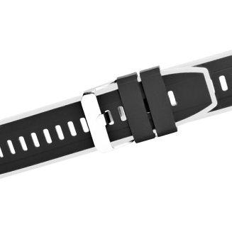 Pasek silikonowy CZARNO-BIAŁY U22-22-1 - 3