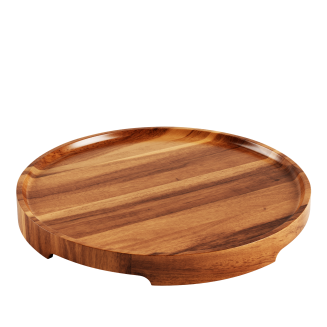 SACKit Serving Tray acacia pouf - 2