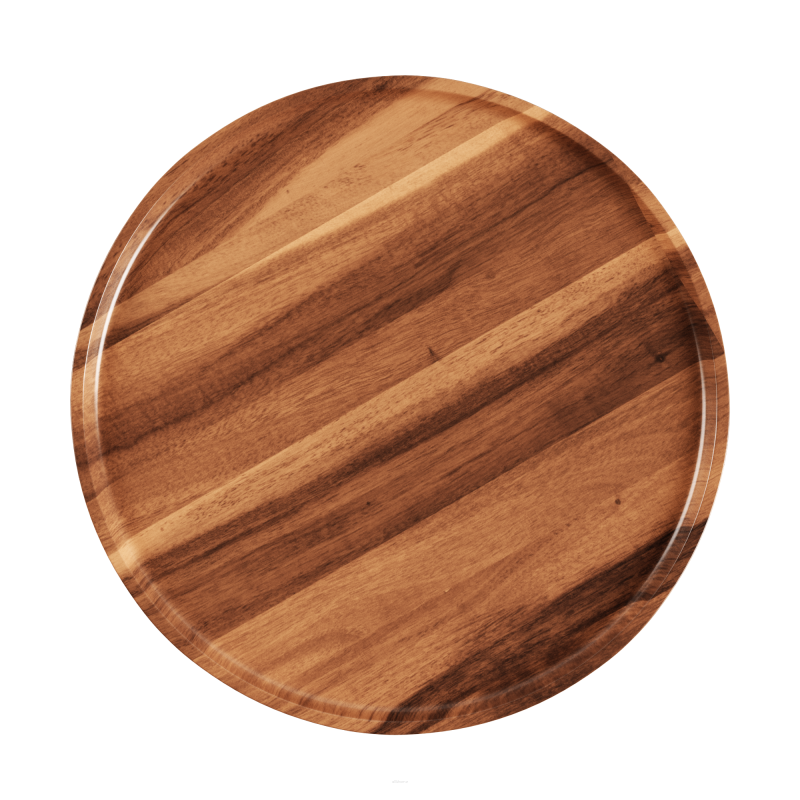 SACKit Serving Tray acacia pouf