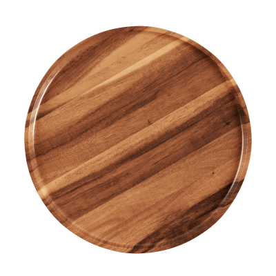 SACKit Serving Tray acacia pouf