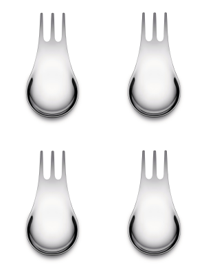 Alessi Moscardino multifunctional cutlery 4 pcs.