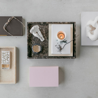 Taca dekoracyjna Mette Ditmer Denmark Marble Large Brown | BESTSELLER | SZYBKA WYSYŁKA 24H - 5