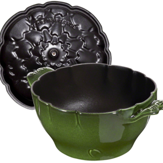  Staub round artichoke cast iron pot - 3 ltr, green - 2