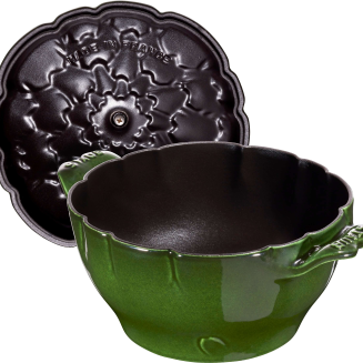  Staub round artichoke cast iron pot - 3 ltr, green - 7