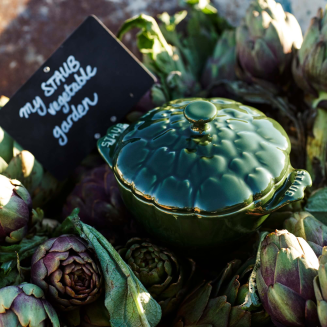  Staub round artichoke cast iron pot - 3 ltr, green - 8