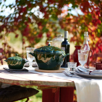  Staub round artichoke cast iron pot - 3 ltr, green - 12