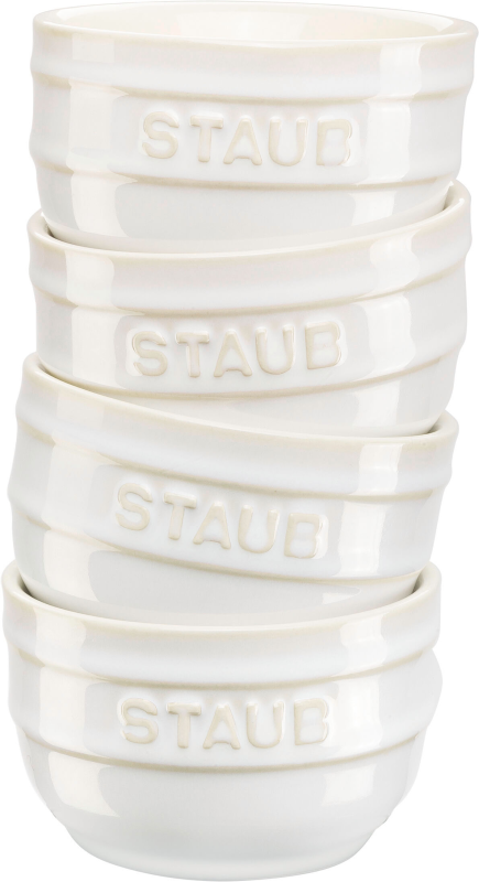  Staub Mini Ramekin Round, 4 pcs - 200 ml, Ivory