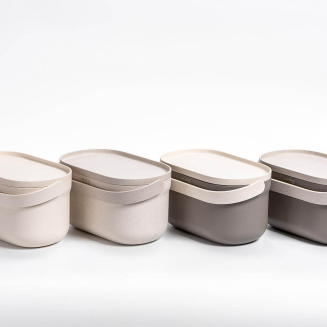 PLASTIA Pojemnik na bioodpady z ramką 3.1 ltr jasnoszary - 2