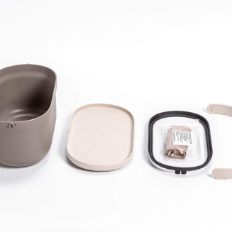 PLASTIA Pojemnik na bioodpady z ramką 3.1 ltr jasnoszary - 6