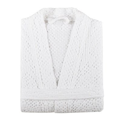  Bricini Be Vegan White S kimono bathrobe