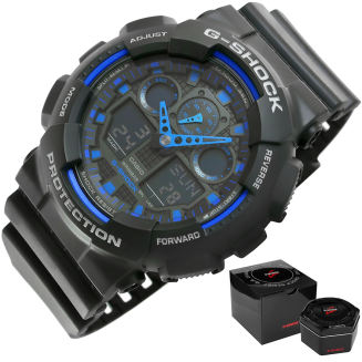 Zegarek Męski CASIO G-SHOCK GA-100-1A2ER + BOX - 9