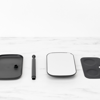  Brabantia ReNew Dark Gray mirror with tray - 10