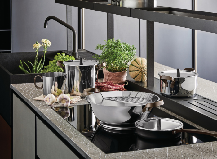 Alessi Edo Pots and Pans. Elegance and functionality in a modern kitchen.