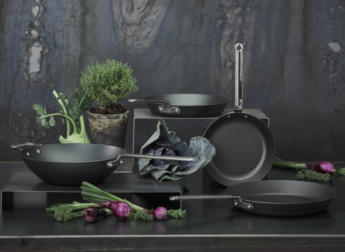 Scanpan Black Iron. A masterful collection of pans for cooking enthusiasts.