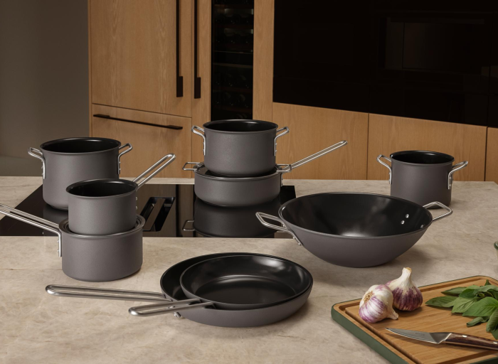 Eva Solo Grey Line pans and pots. Danish perfection in your kitchen.